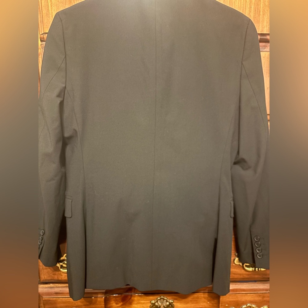jf j.ferrar Men’s Classic Black Slim Fit Black Suit - Picture 9 of 10